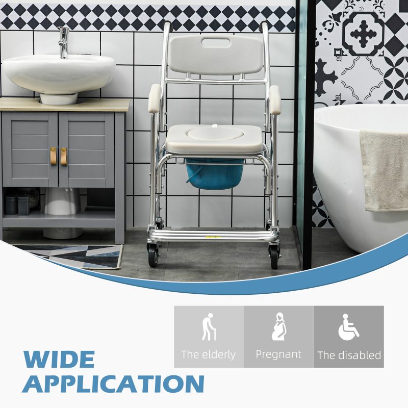 3-in-1 Shower Commode Wheelchair | Epachois.com